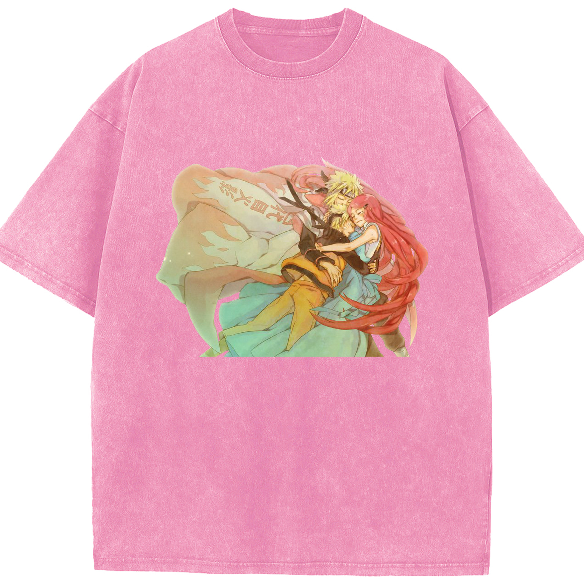 （画像用） NARUTO -ナルト- うずまき ナルト Uzumaki Naruto 綿100% ヴィンテージ風 半袖Tシャツ（フロントプリント）